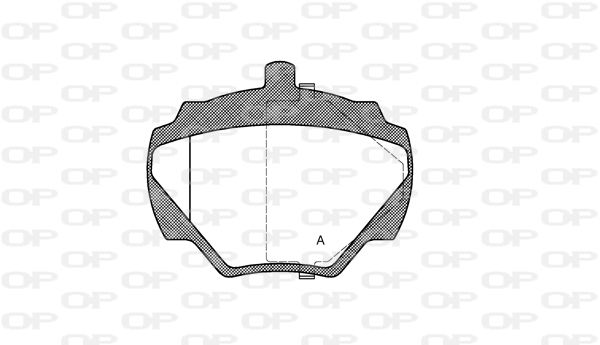 OPEN PARTS Комплект тормозных колодок, дисковый тормоз BPA0222.10